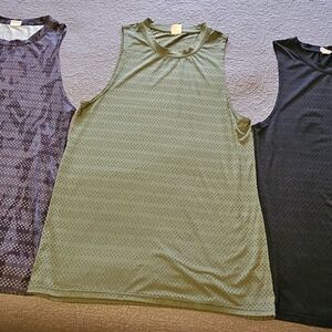 ZYIA Women's Tank Tops in Gray/Black Camo, Green, and Black